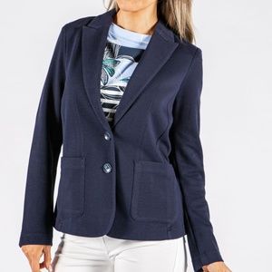 Olsen Navy Knit Blazer